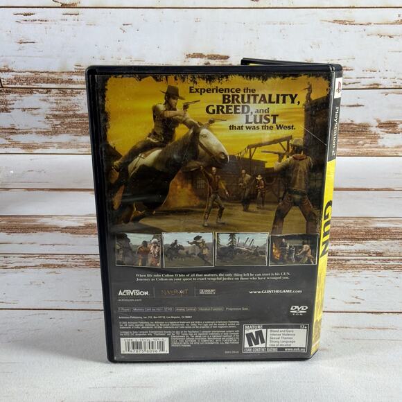 Gun (Sony PlayStation 2, PS2) CIB Complete & Tested - Black Label - Picture 4 of 4